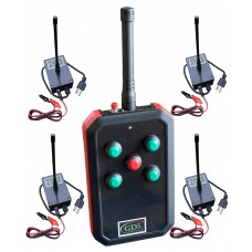 4 trap remote control system, wireless release for 4 x clay pigeon traps